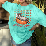 ChaoticClub Summer Vibes Raccoon Neon T-Shirt