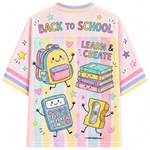 ChaoticClub Cute School Supplies Back To School Mesh Jersey