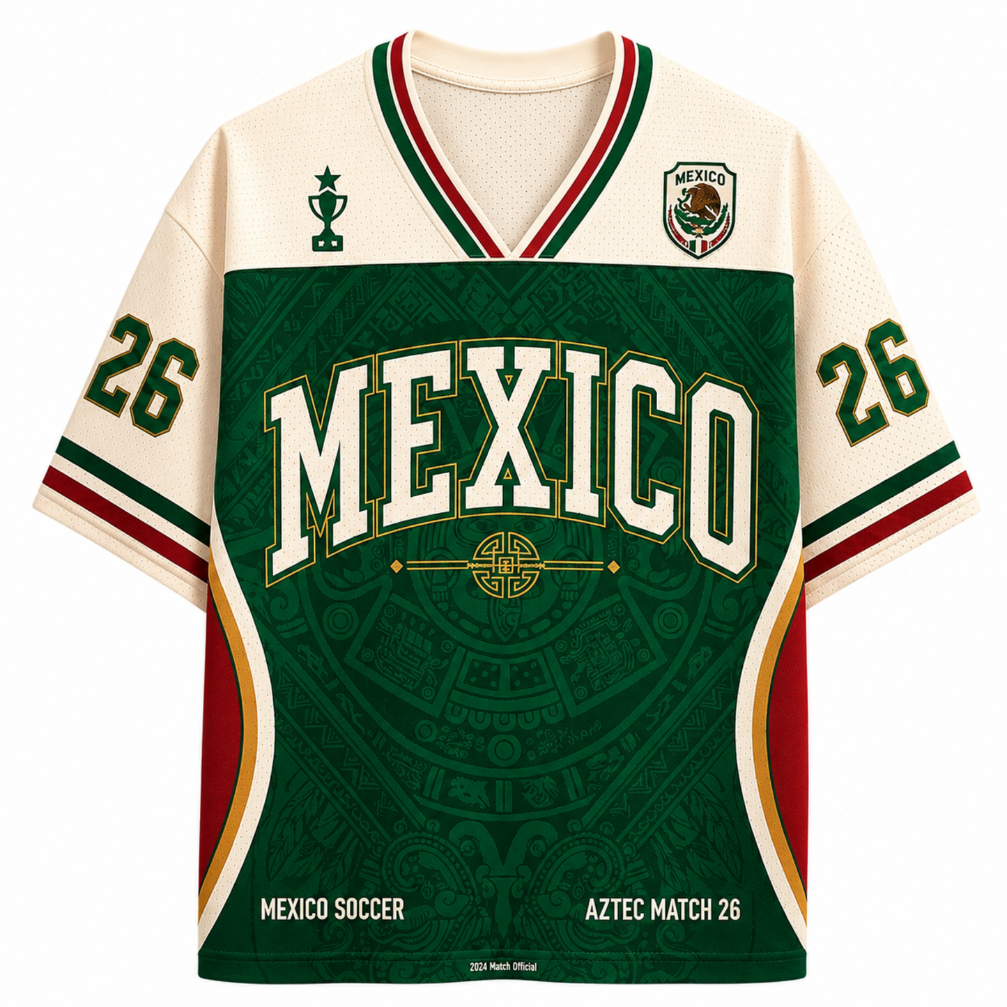 ChaoticClub Mexico Aztec Match Personalized Mesh Jersey