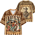 Chaotic Club Retro Cowgirl Animal Animal Quotes Mesh Jersey