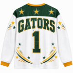 Chaotic Club Retro Mascot Patriotic Stars Game Day Long Sleeve Sports Jersey