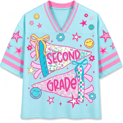ChaoticClub Pennant Flag Back to School Mesh Jersey