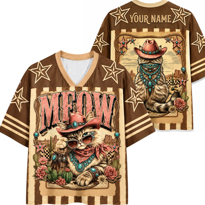 Chaotic Club Retro Cowgirl Animal Animal Quotes Mesh Jersey