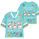 Chaotic Club Back to School Silly Teacher Builds Character Goose Mesh Jersey