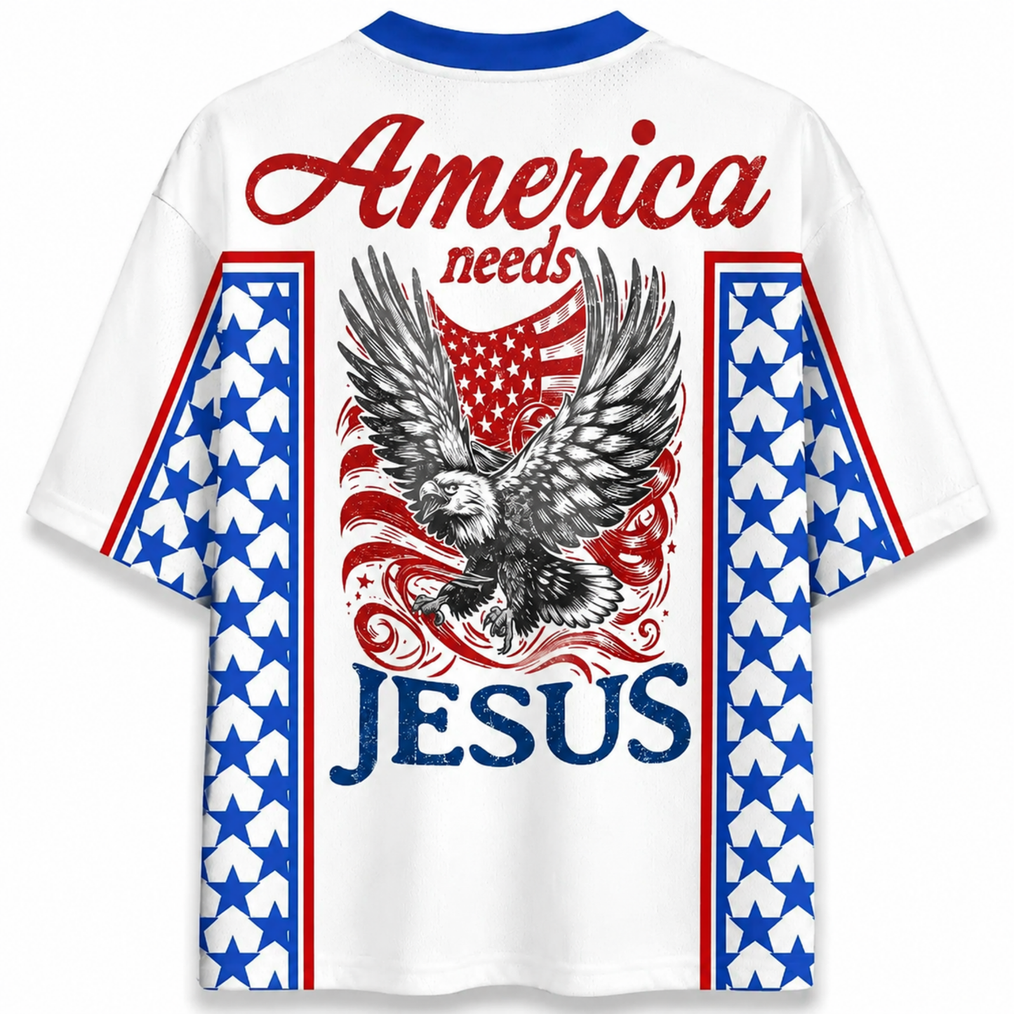 ChaoticClub Jesus Saves America Mesh Jersey