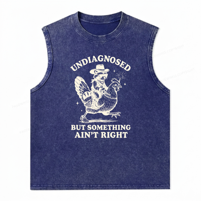 ChaoticClub Undiagnosed Cowboy Raccoon Wash Tanktop