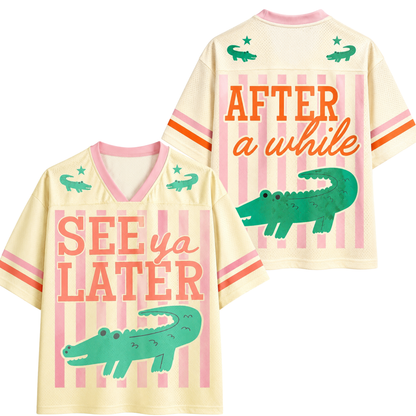 ChaoticClub Striped See Ya Later Mesh Jersey