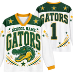 Chaotic Club Retro Mascot Patriotic Stars Game Day Long Sleeve Sports Jersey