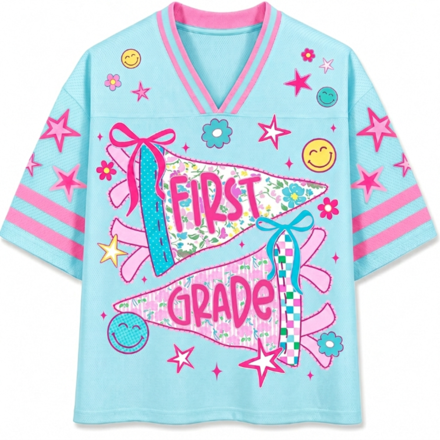 ChaoticClub Pennant Flag Back to School Mesh Jersey
