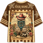 Chaotic Club Retro Cowgirl Animal Animal Quotes Mesh Jersey