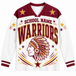 Chaotic Club Retro Mascot Patriotic Stars Game Day Long Sleeve Sports Jersey