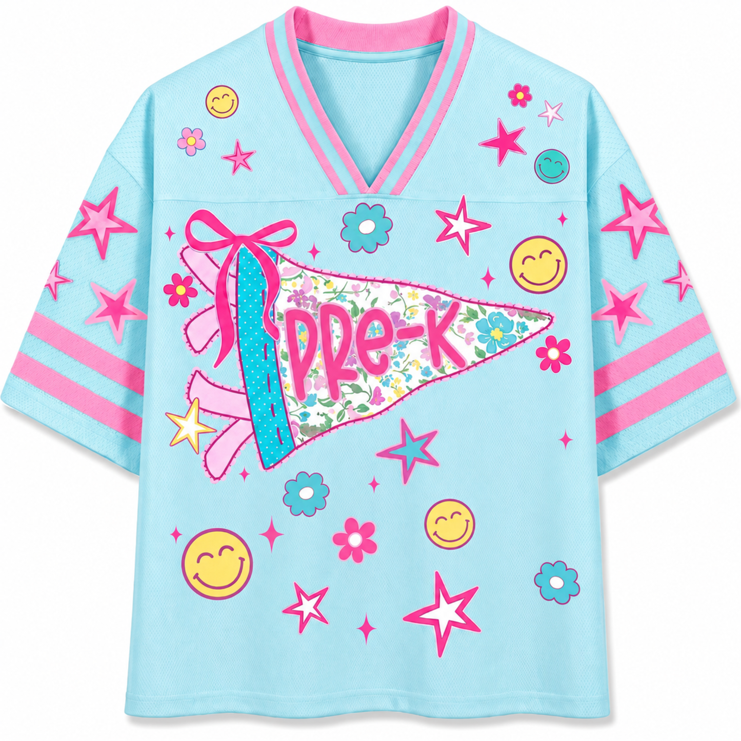 ChaoticClub Pennant Flag Back to School Mesh Jersey