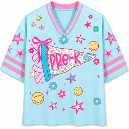 ChaoticClub Pennant Flag Back to School Mesh Jersey