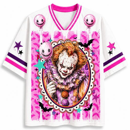Chaotic Club Preppy Horror Bundle Retro Halloween Characters Mesh Jersey