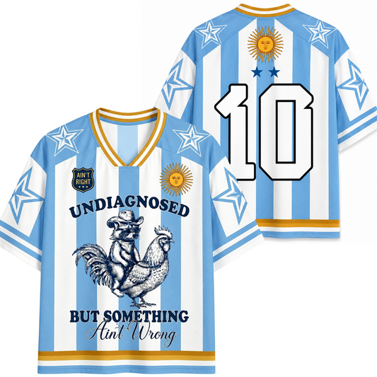 ChaoticClub Undiagnosed But Something Aint Wrong Argentina Mesh Jersey