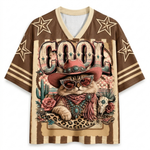 Chaotic Club Retro Cowgirl Animal Animal Quotes Mesh Jersey