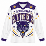 Chaotic Club Retro Mascot Patriotic Stars Game Day Long Sleeve Sports Jersey