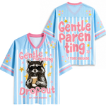 ChaoticClub Gentle Parenting Dropout Raccoon Summer Mesh Jersey