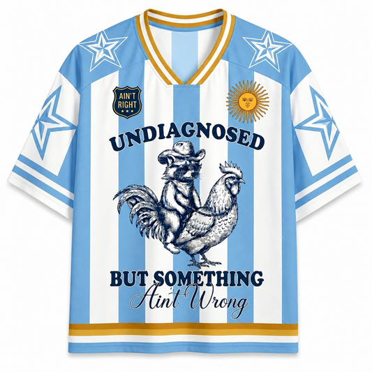 ChaoticClub Undiagnosed But Something Aint Wrong Argentina Mesh Jersey