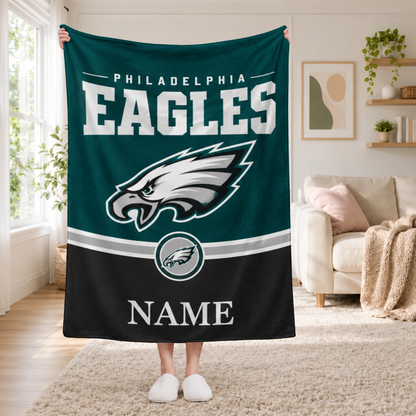 Chaotic Club Personalized Sports Mascot Fleece Blanket