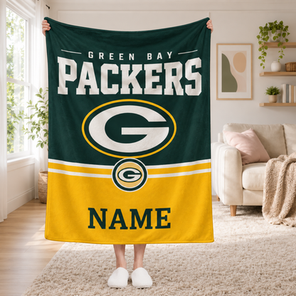 Chaotic Club Personalized Sports Mascot Fleece Blanket