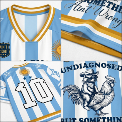 ChaoticClub Undiagnosed But Something Aint Wrong Argentina Mesh Jersey