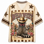 Chaotic Club Retro Cowgirl Animal Animal Quotes Mesh Jersey