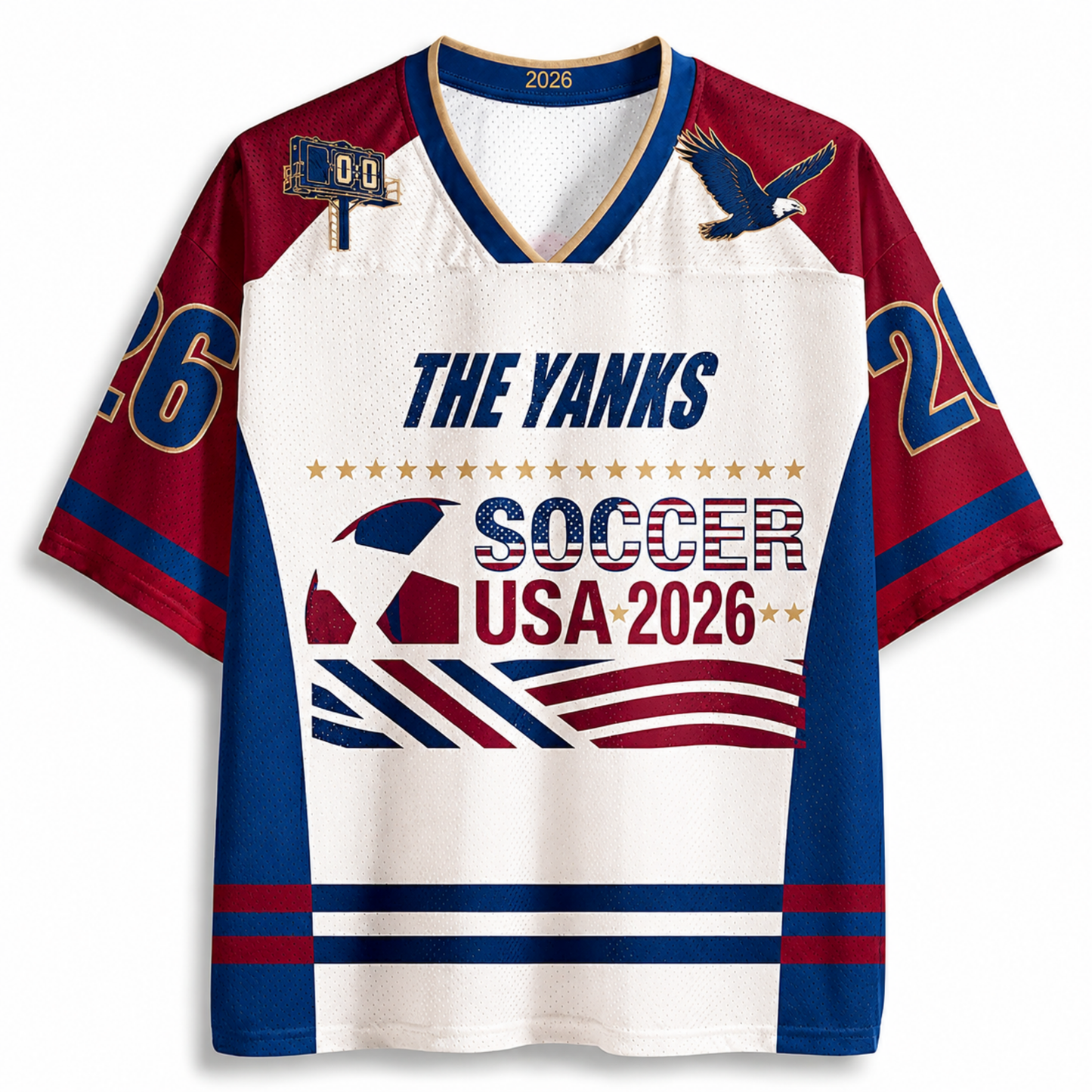 ChaoticClub SOCCER USA 2026 Vinatage Mesh Jersey