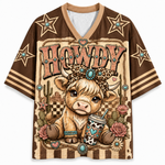 Chaotic Club Retro Cowgirl Animal Animal Quotes Mesh Jersey