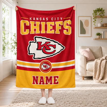 Chaotic Club Personalized Sports Mascot Fleece Blanket