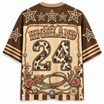 Chaotic Club Retro Cowgirl Animal Animal Quotes Mesh Jersey