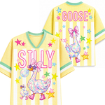ChaoticClub Striped Summer Silly Goose Butt Mesh Jersey