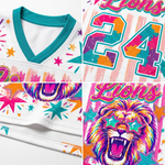 ChaoticcClub Lions Stars Mascot Mesh Jersey - Lifestyle Back View