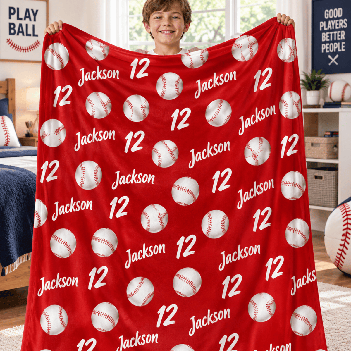 Chaotic Club Personalized Kids Sports Throw