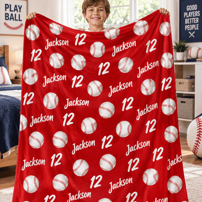 Chaotic Club Personalized Kids Sports Throw
