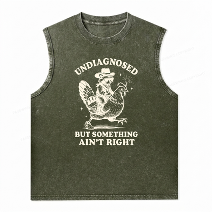 ChaoticClub Undiagnosed Cowboy Raccoon Wash Tanktop