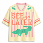 ChaoticClub Striped See Ya Later Mesh Jersey