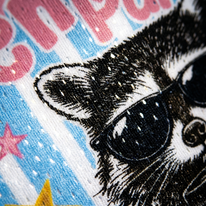 ChaoticClub Gentle Parenting Dropout Raccoon Summer Mesh Jersey