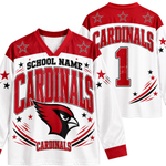 Chaotic Club Retro Mascot Patriotic Stars Game Day Long Sleeve Sports Jersey