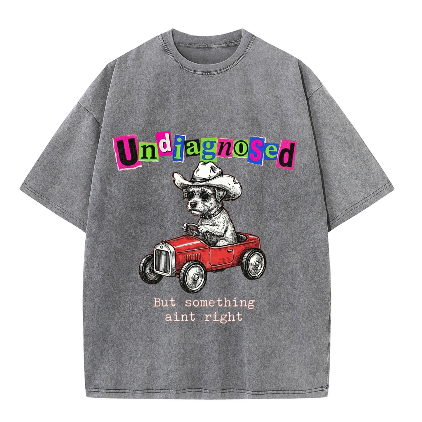 ChaoticClub Undiagnosed Dog Washed T-Shirt