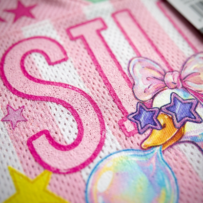 ChaoticClub Striped Summer Silly Goose Butt Mesh Jersey
