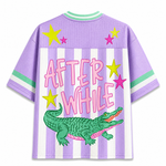 ChaoticClub Striped Later Gator After While Crocodile Summer Mesh Jersey