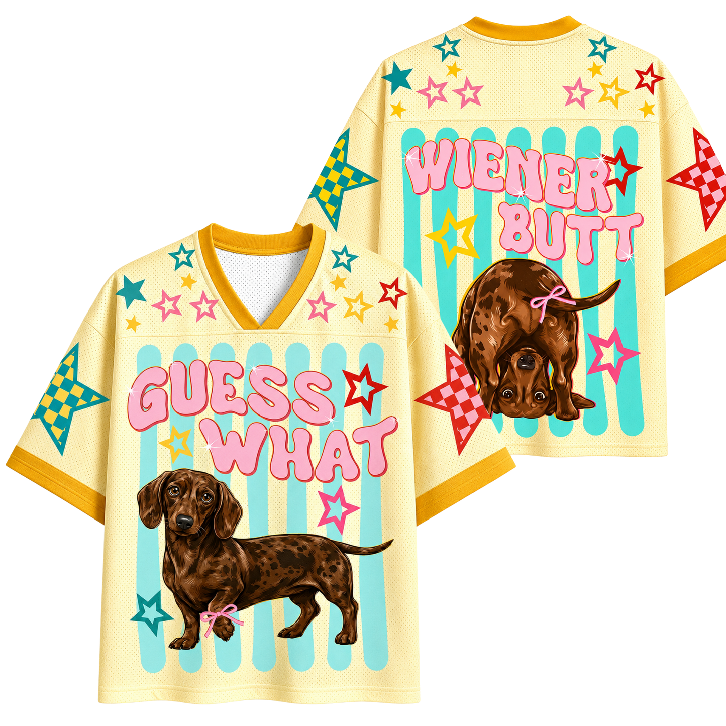 ChaoticClub Guess What Dachshund Mesh Jersey