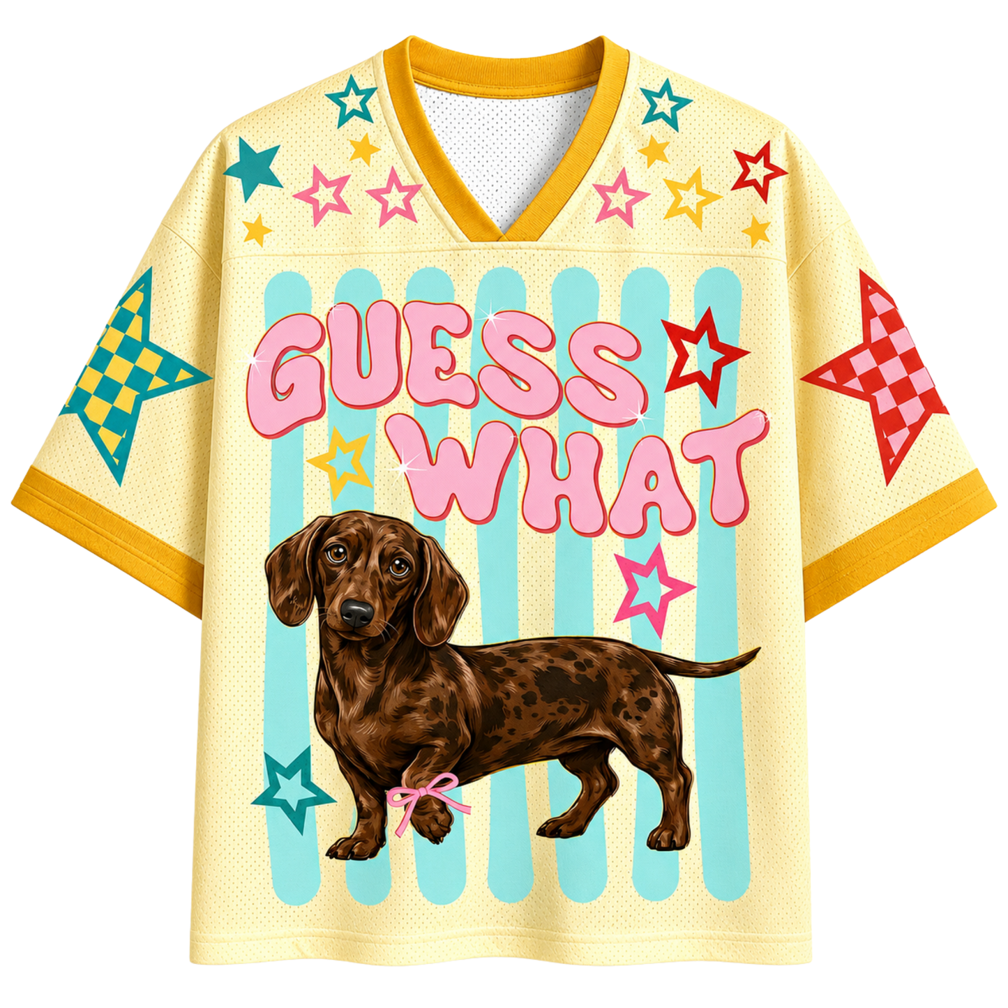 ChaoticClub Guess What Dachshund Mesh Jersey