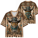 Chaotic Club Leopard Western Cowboy Mesh Jersey