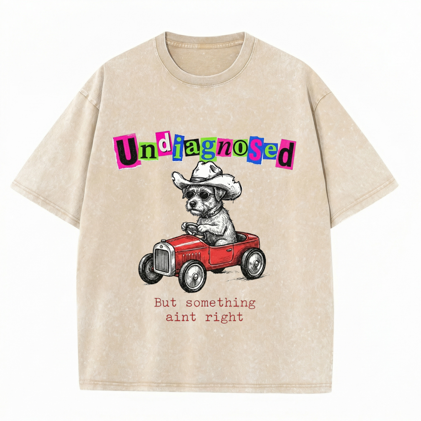 ChaoticClub Undiagnosed Dog Washed T-Shirt
