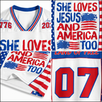 ChaoticClub She Loves Jesus And America Too Mesh Jersey
