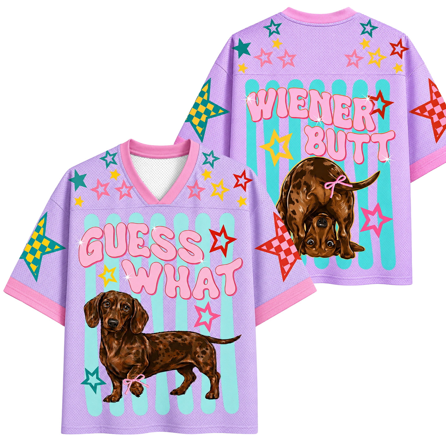 ChaoticClub Guess What Dachshund Mesh Jersey