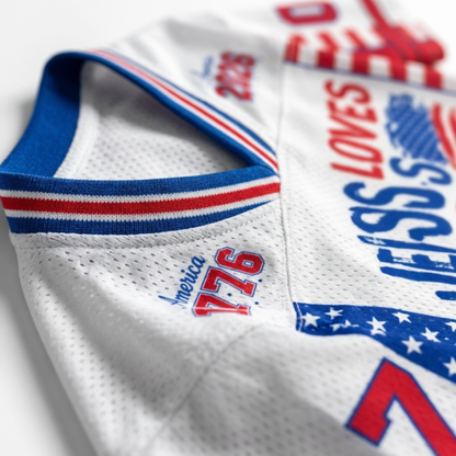 ChaoticClub She Loves Jesus And America Too Mesh Jersey