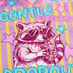 ChaoticClub Gentle Parenting Dropout Stars Raccoon Mesh Jersey